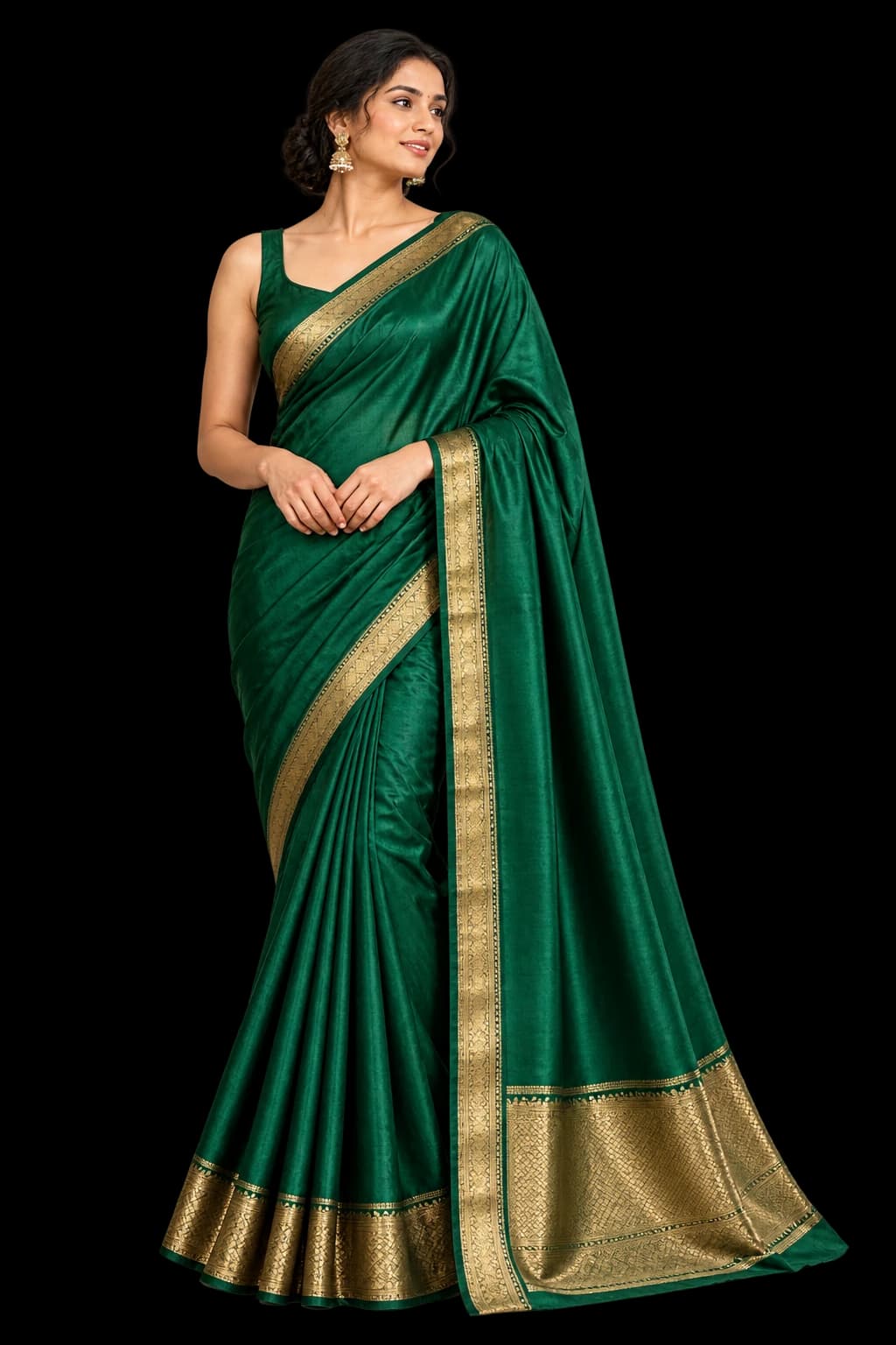 Emerald Silk Saree